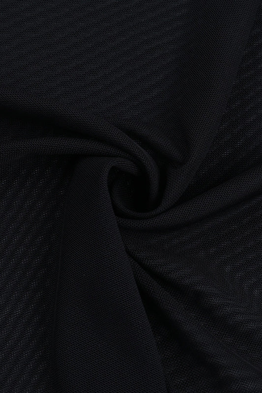 Gothic Mesh Batwing Sleeve Knit Top