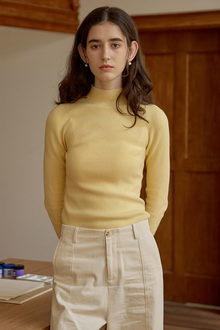 Thermal Slim Long Sleeve Knit Top