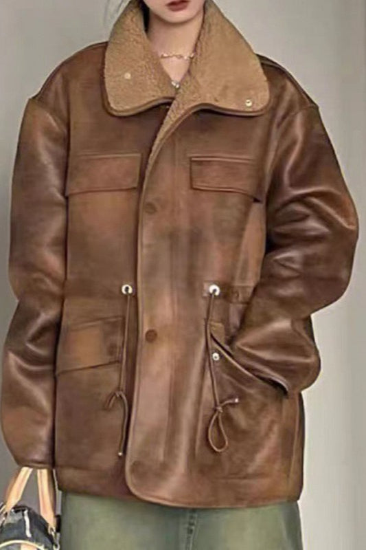 Thickened Stand Collar Quilted Coat - Fashionpara