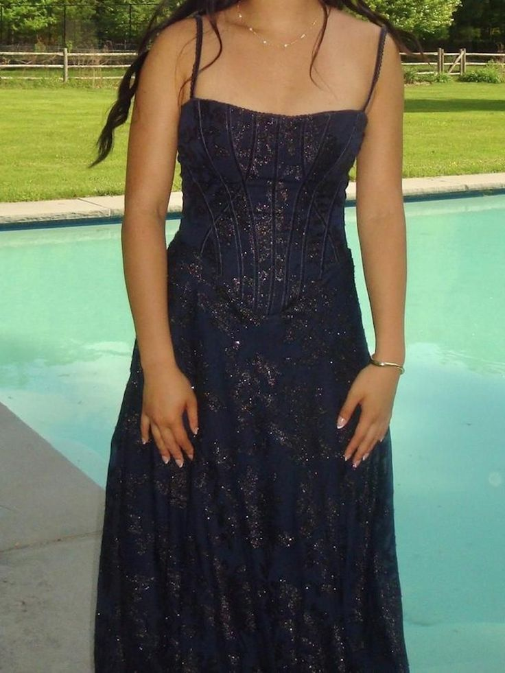 Classy A Line Spaghetti Straps Lace Prom Dresses 20th Birthday Outfits Graduation Dress - Fashionpara