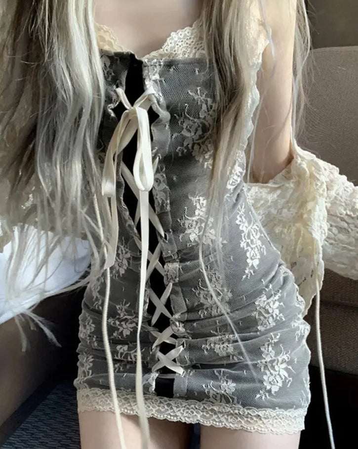 Crimson Thin-Strap Tiny Frock