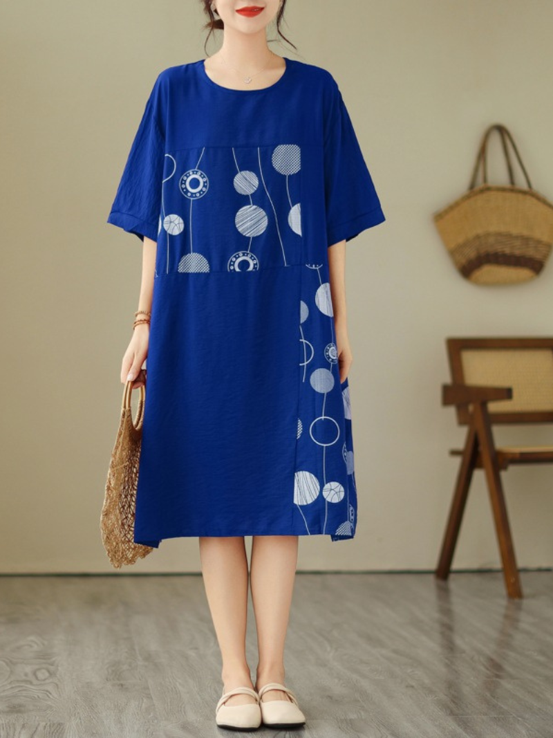 Take My Soul Round neck A-line Dress - Fashionpara