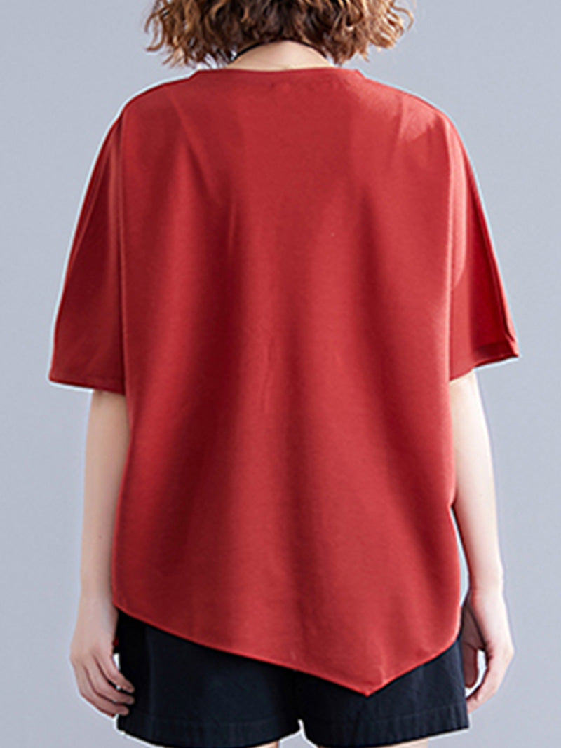 Lover's Leap Elastic Waist Style Basic Tops - Fashionpara