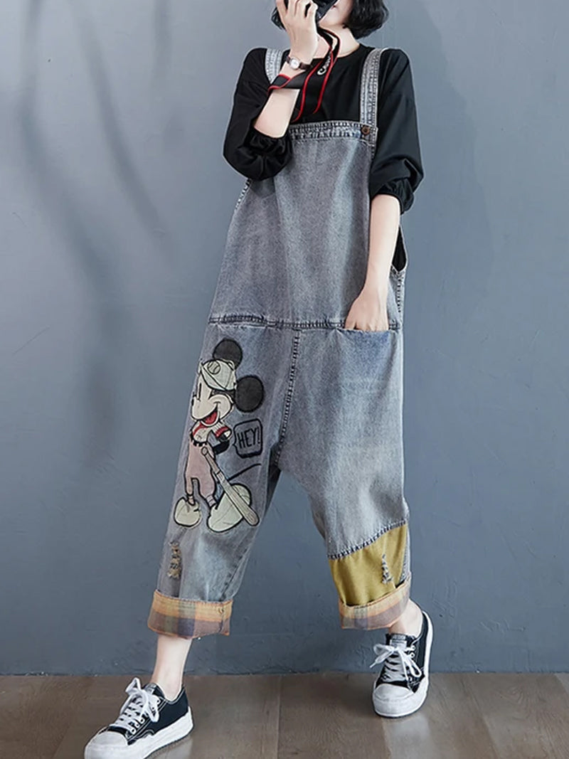 My Beating Heart Denim Overall Dungaree - Fashionpara