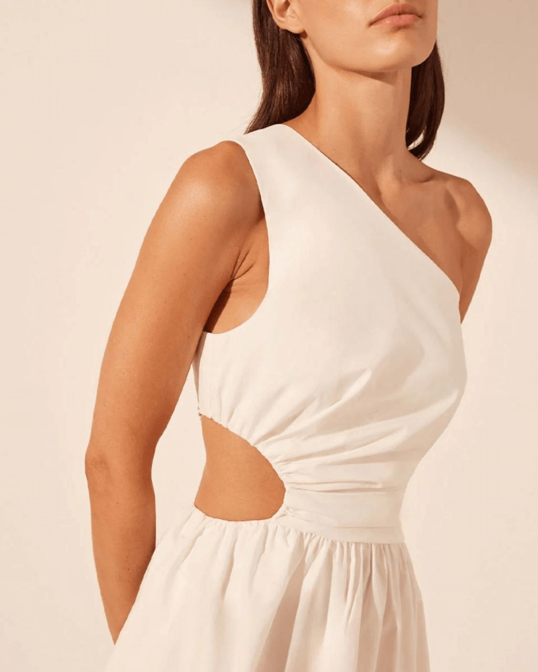 Asymmetrical Cut Out Mini Dress - Fashionpara