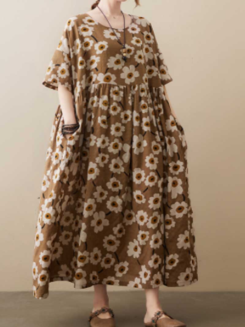 Giving Love Floral Smock Dress - Fashionpara