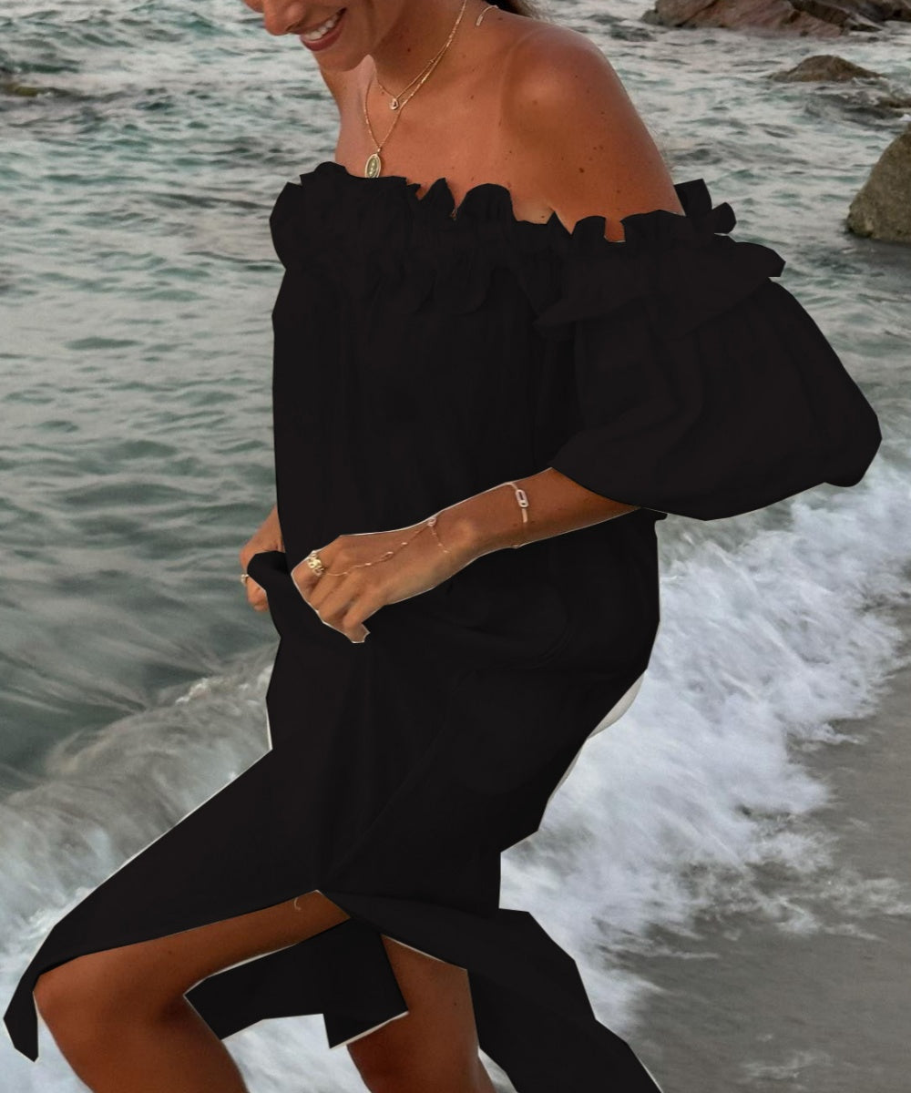 Seaside White Lace Maxi Dress - Fashionpara