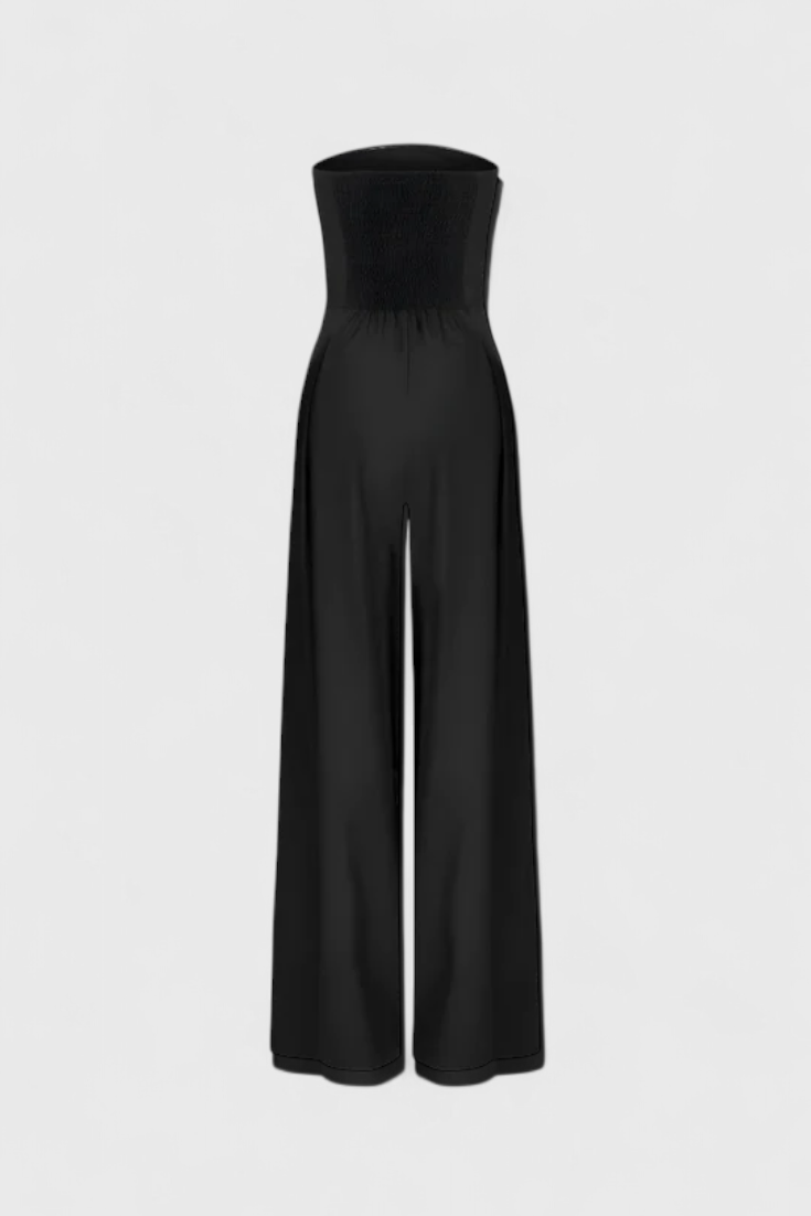 Strapless Wide Leg Pleated Jumpsuit 5