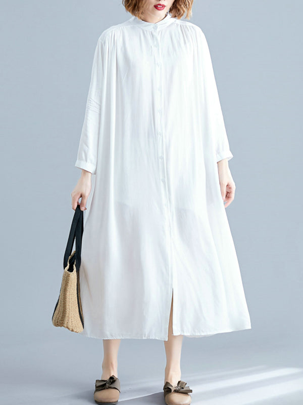 She's All Tiki Midi Shirt Dress - Fashionpara