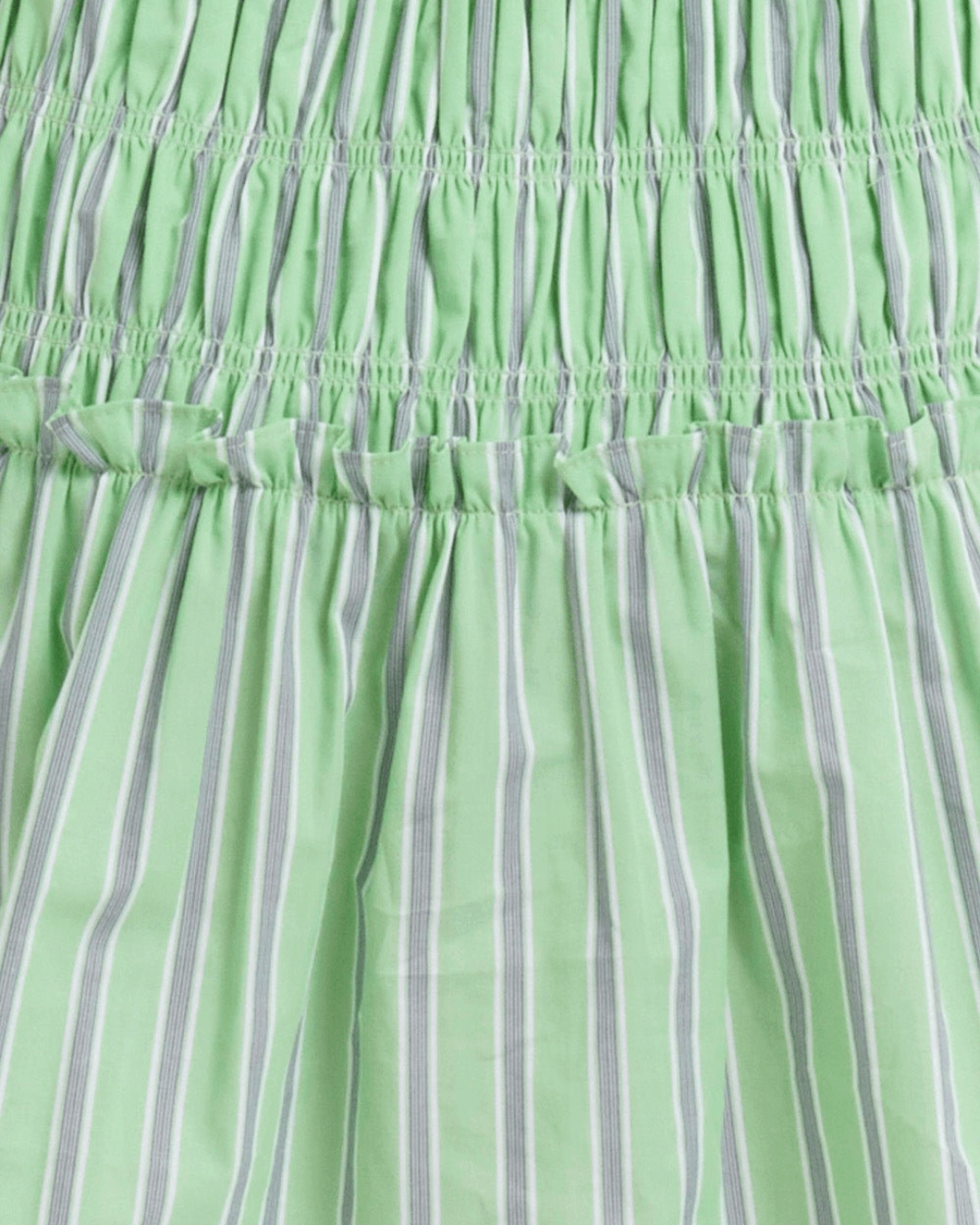 V-neckline Smocked Mini Dress - Fashionpara