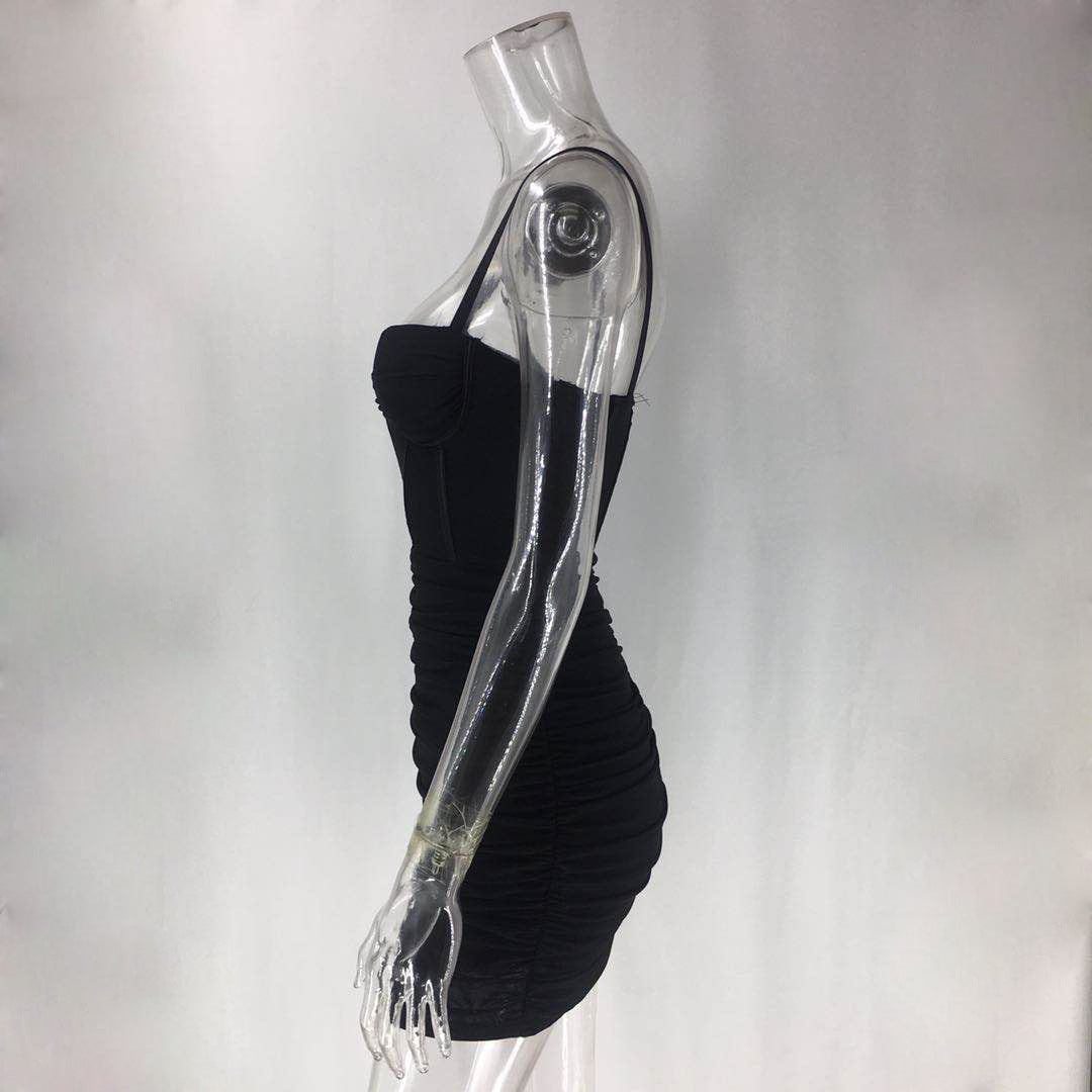 Cupid's Dream Mini Dress - Black