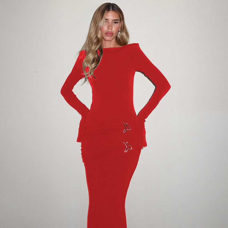 Crimson Embrace dress - Red