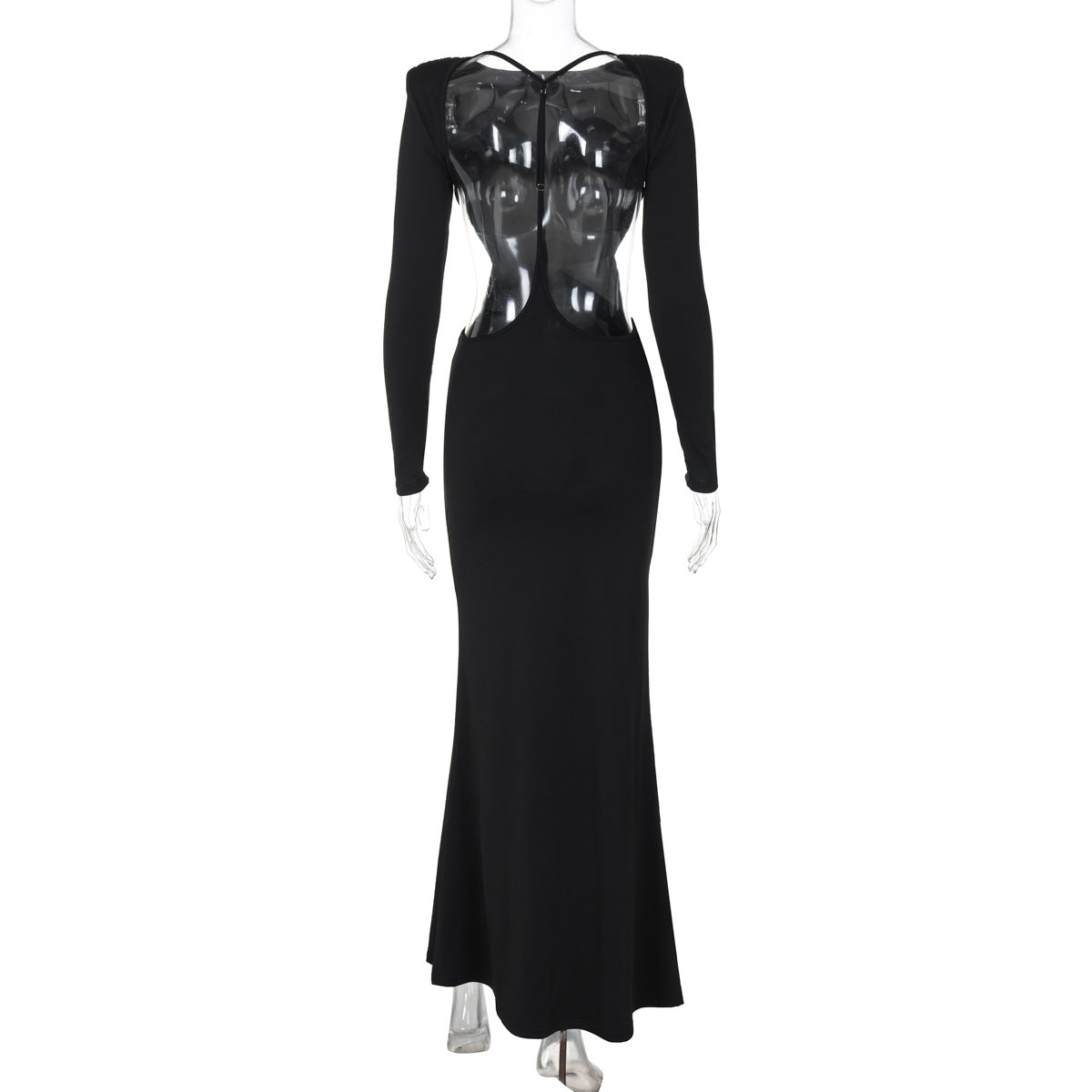 Gracing Date Bodycon Dress - Black