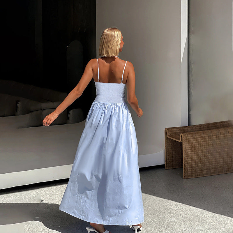 Alina Maxi Dress - Light Blue