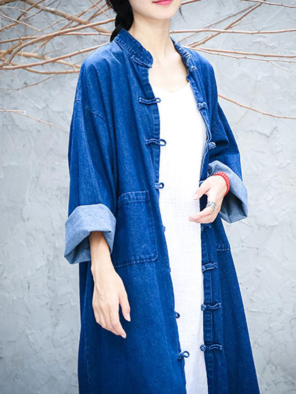 Slouch Pocket Denim Coat 5
