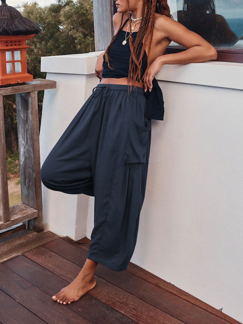 Comfortable Wide-Leg Yoga Pants - Fashionpara