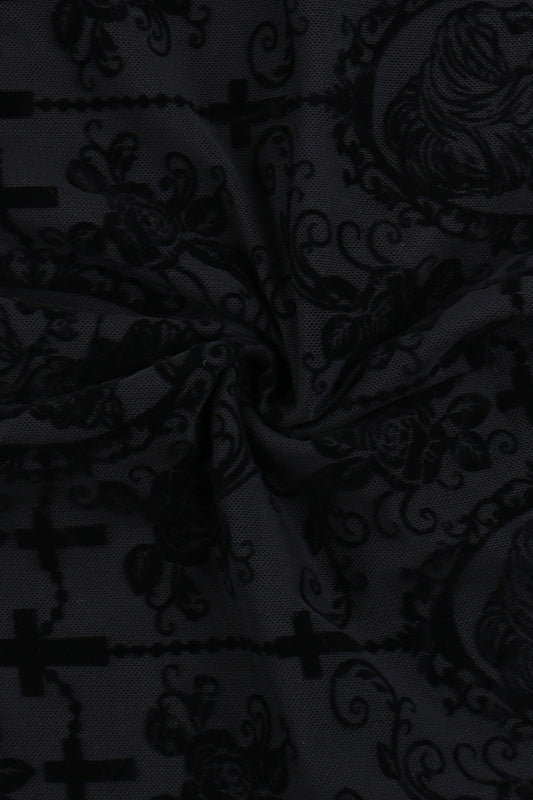 Cross Strap Bodycon Gothic Dress