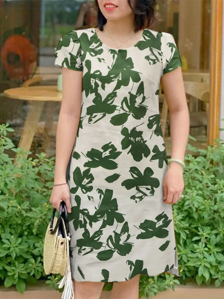 Elegant Floral Sundress Casual Floral Dress