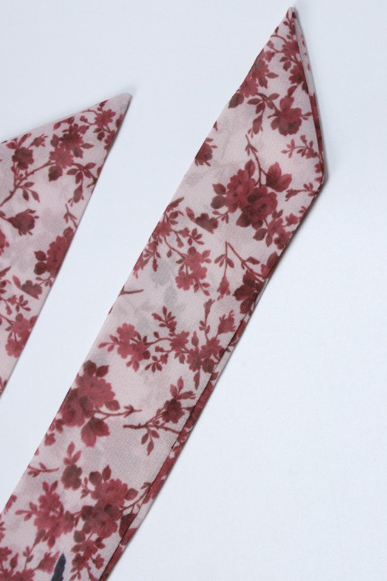 Floral Print Backless Cowl-Neck Slip Maxi Dress 7