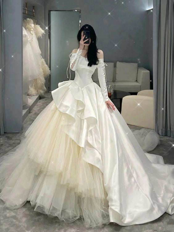 A Line Party Prom Gown for Women, Wedding Dress