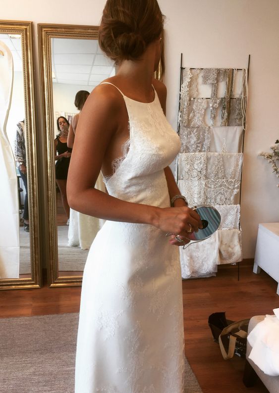 Backless Party Prom Gown for Women, Wedding Dress