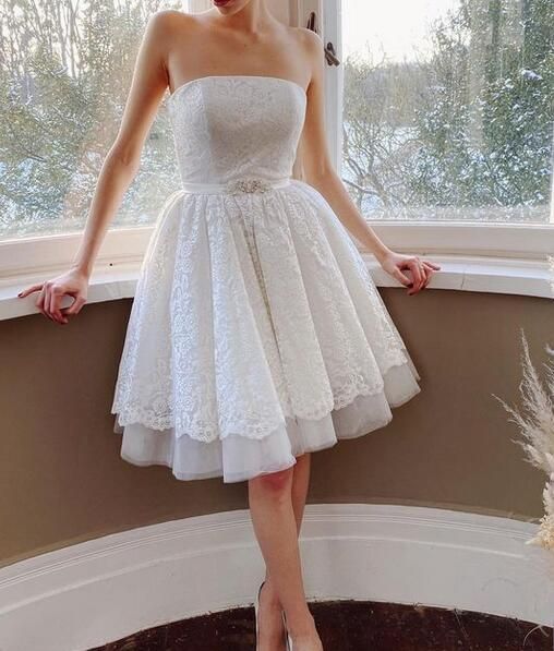 Short Wedding Dress, Wedding Receiption Dress, Bridal Gown ,Dresses For Brides