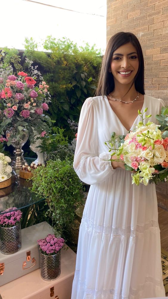 White Prom Dress, Formal Evening Graduation Dress - Fashionpara