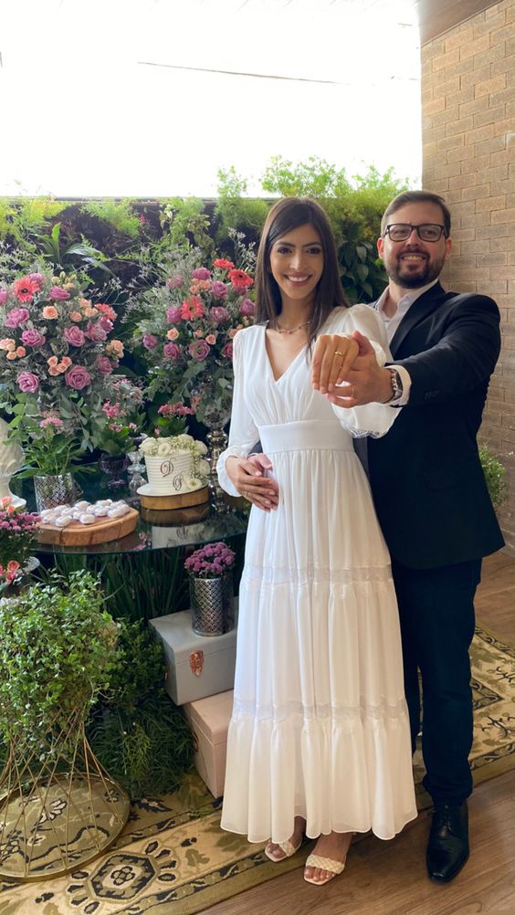 White Prom Dress, Formal Evening Graduation Dress - Fashionpara