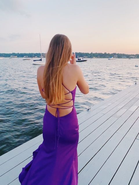 Purple Long Prom Dress, Formal Dress Graduation Dresses - Fashionpara