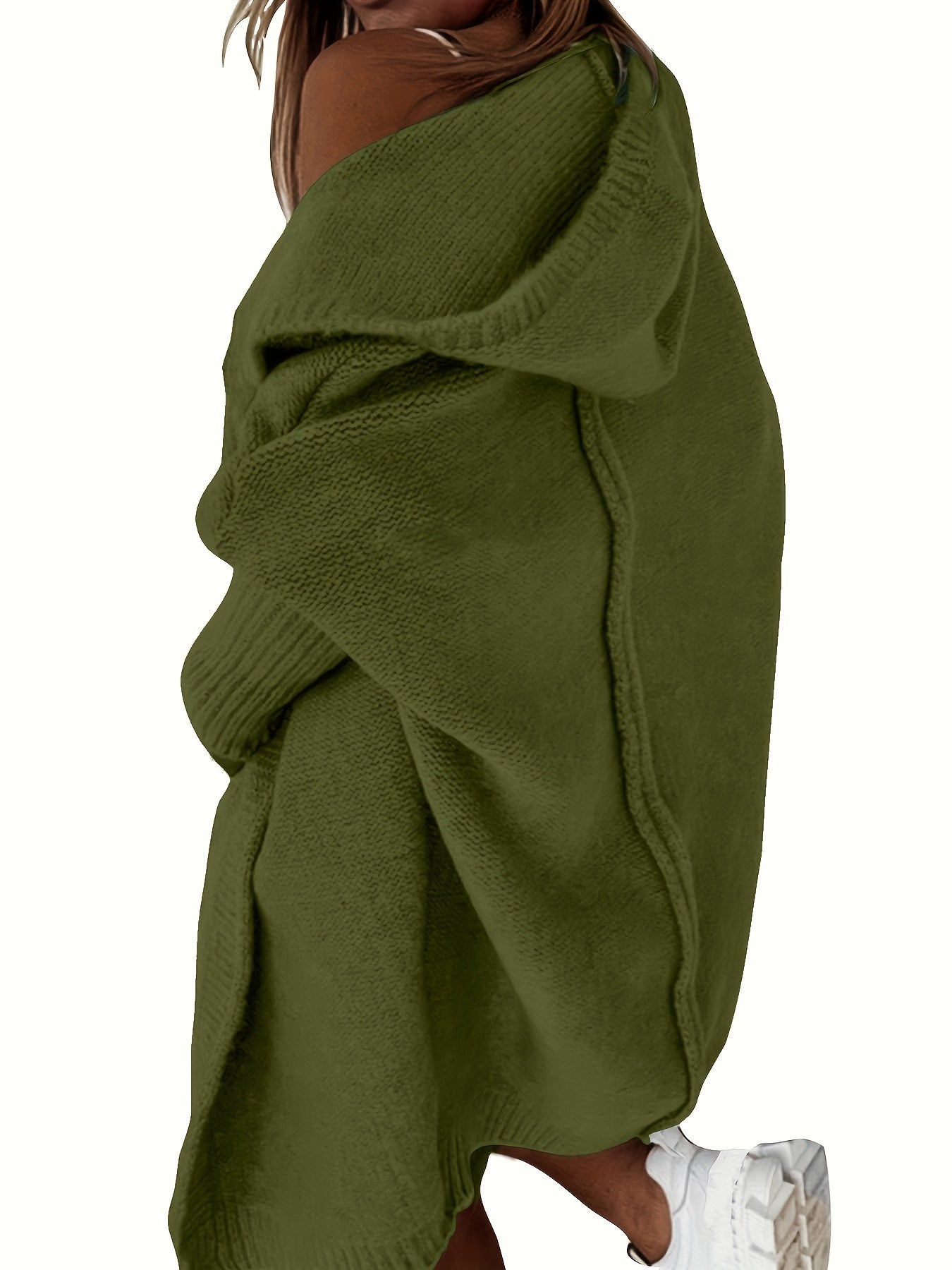 ShoptheCIC Oversized Hooded Knitted Cardigan Coat - Fashionpara