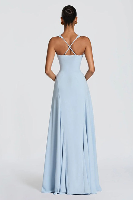 Sweetheart Neck Fit and Flare Maxi Gown 9