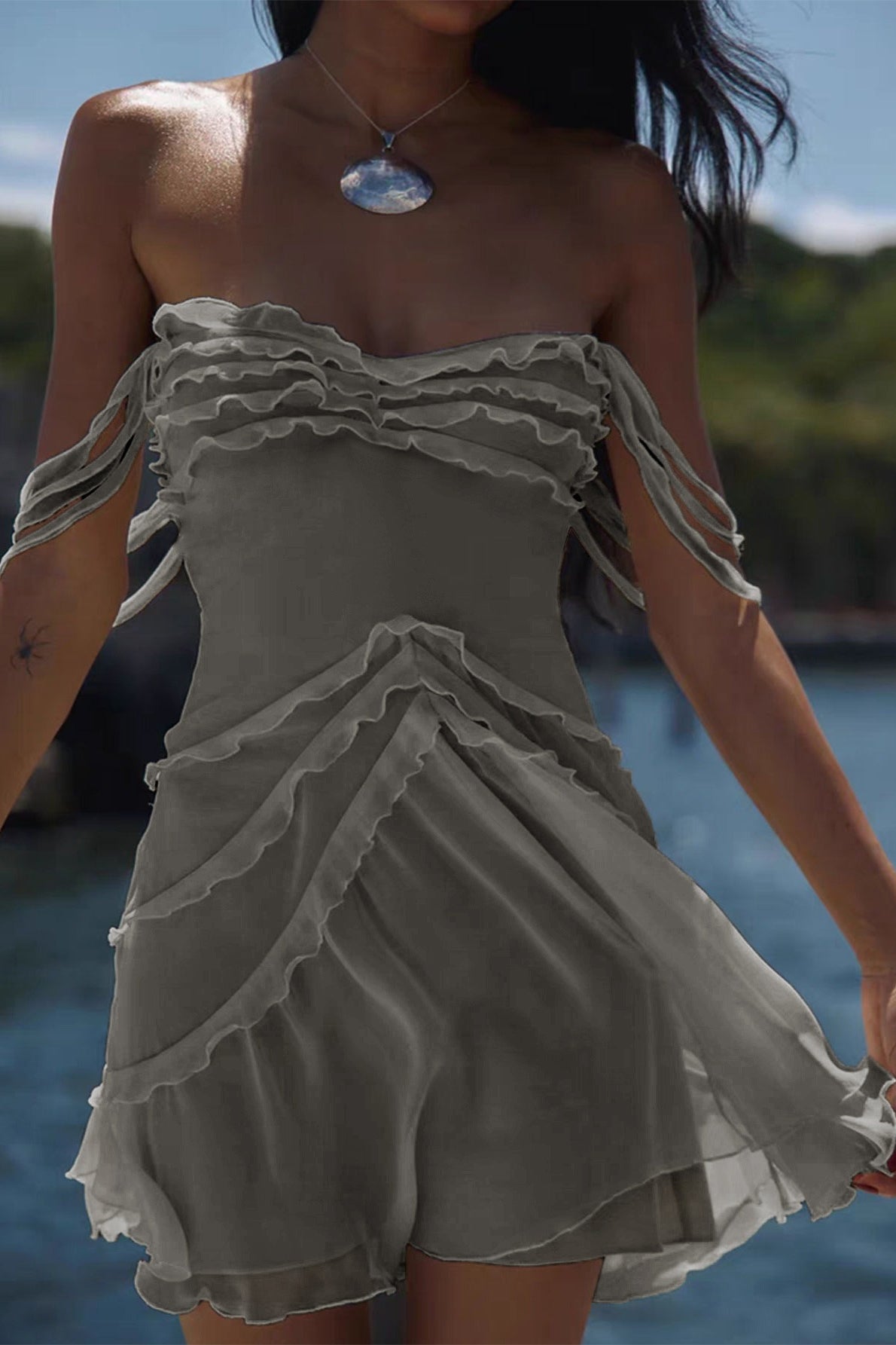 Sheer Bodycon Slip Dress