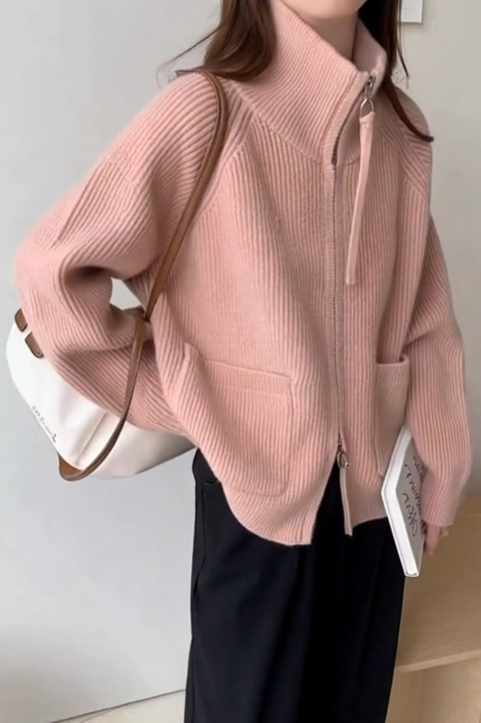 Loose Fit High Neck Sweater 9