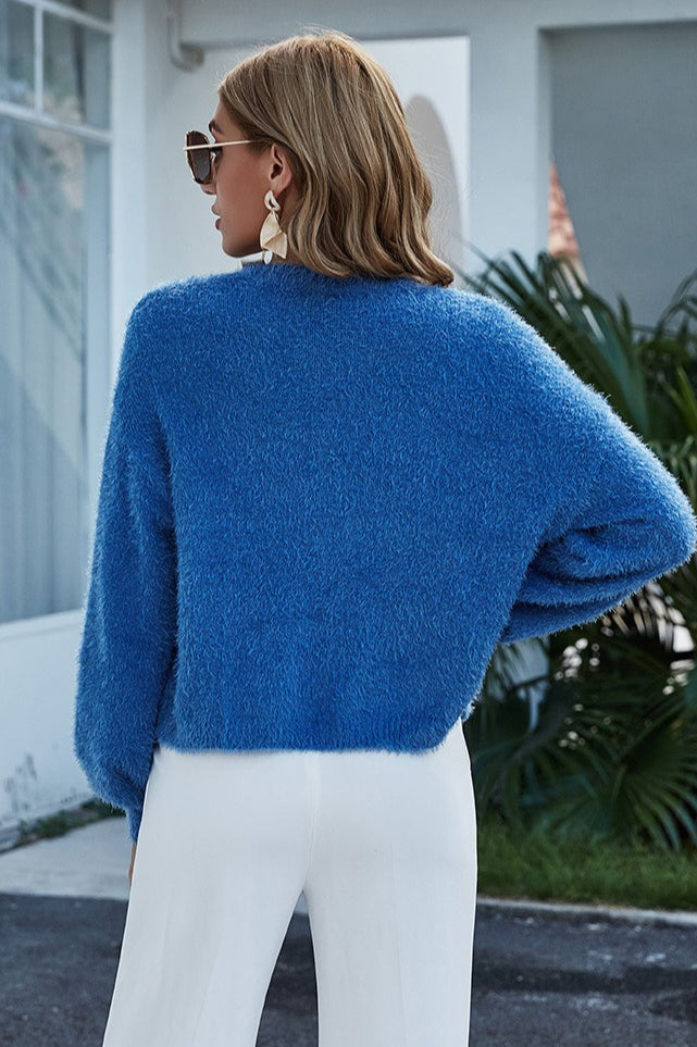 Oversized Short Knit Cardigan 4