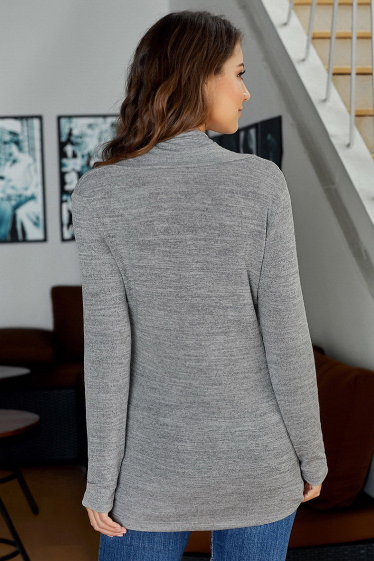 RadyRin Elegant Zip Long Sleeve Sweater for All Seasons