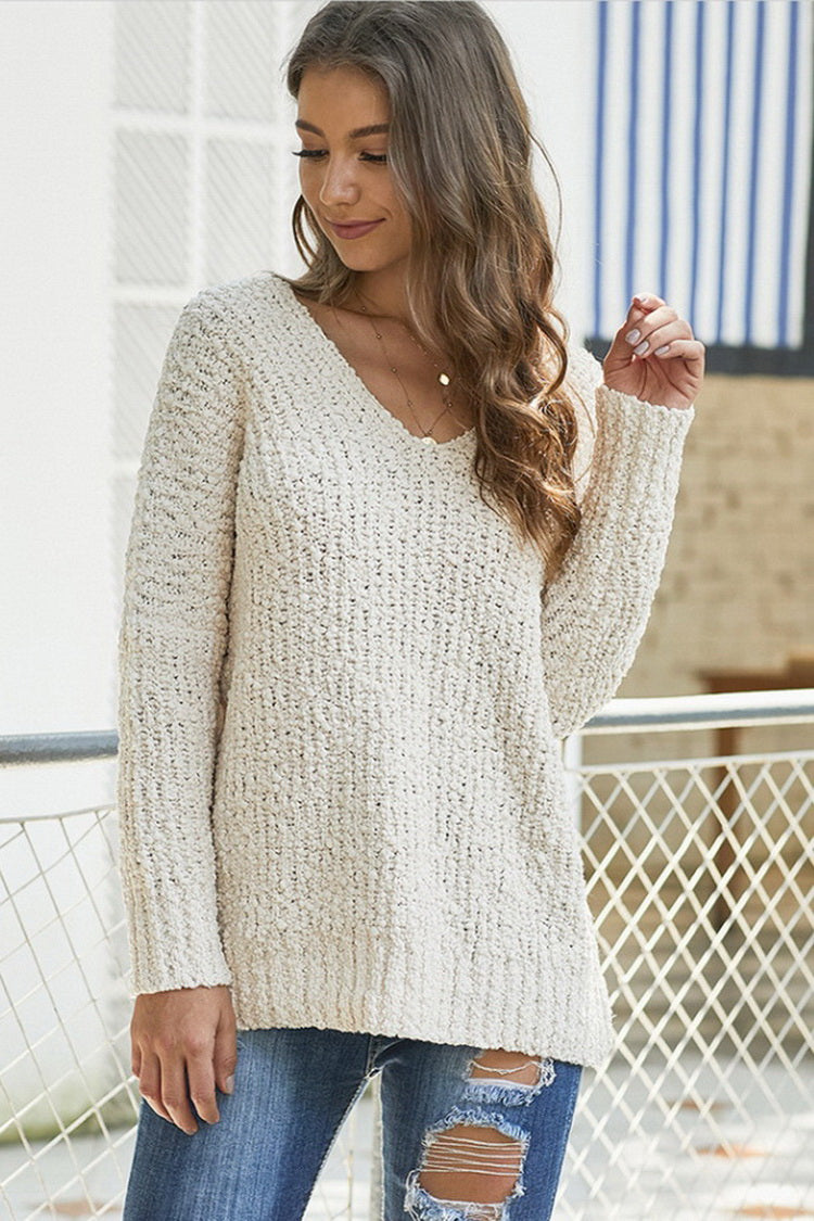Rib Knit Sweater for Elegant Comfort and Timeless Style