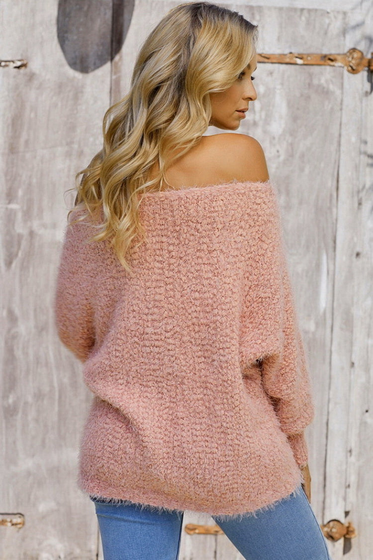 RadyRin Loose Off Shoulder Sweater for Effortless Style
