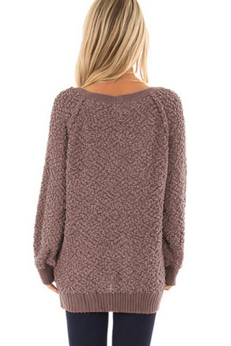 Ribbed Plain Sweater for Effortless Style and Comfort