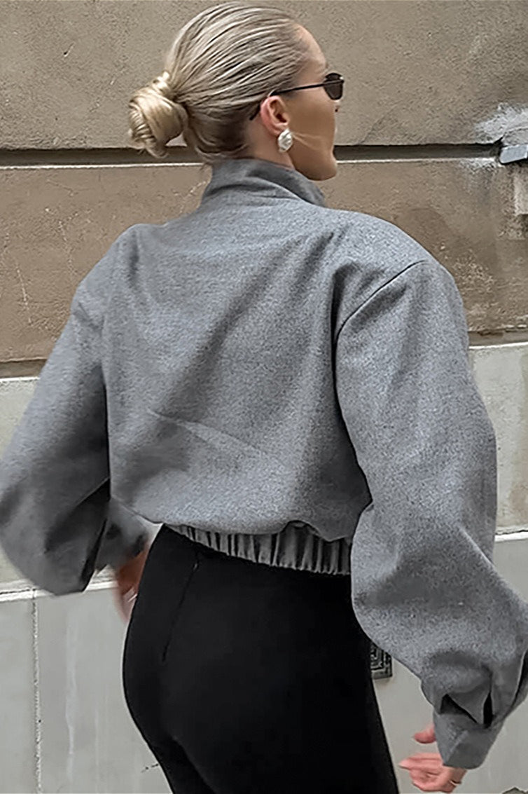 Stylish Short Wool Blend Coat for Chic Winter Elegance