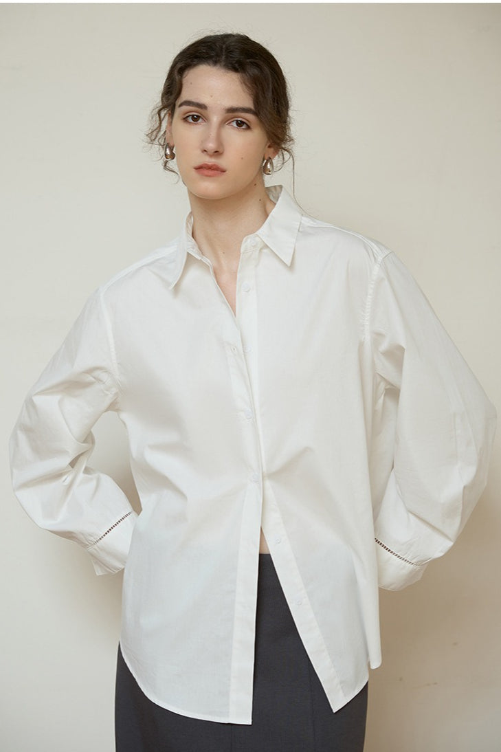 High Density Cotton Collared Blouse