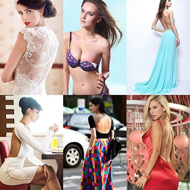 Backless & Push-up Strapless Silicone Adhesive Sticky Invisible Bra
