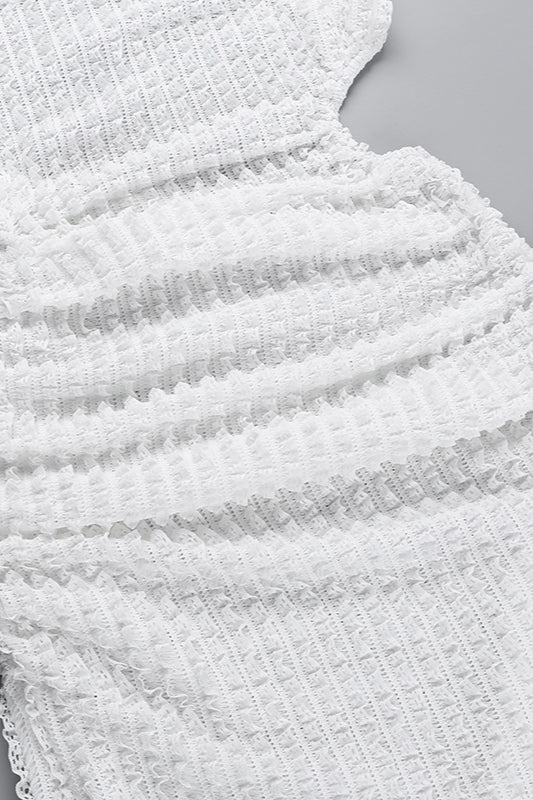 Textured Backless Bodycon Maxi Dress