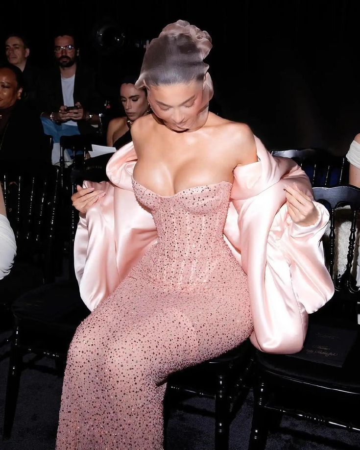 Strapless Ankle Length Evening Dress Woman Birthday Party Dress Celebrity Evening Party Outfit - Fashionpara