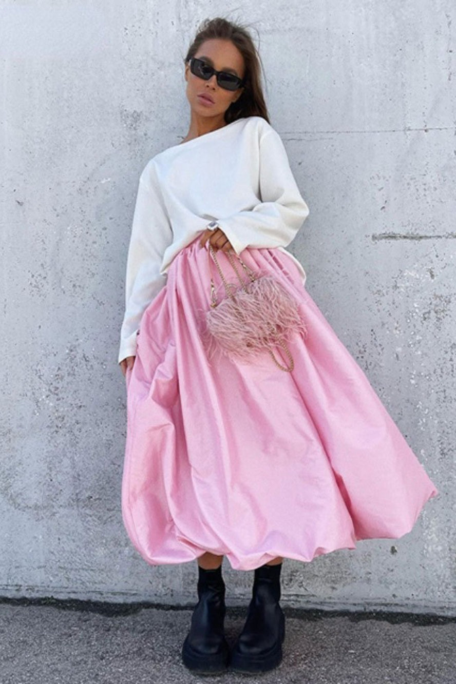 Puff Hem Cocktail Skirt