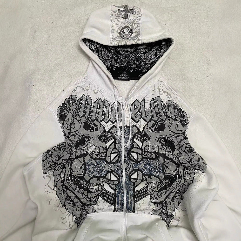 Gothic Streetwear Loose Hoodie