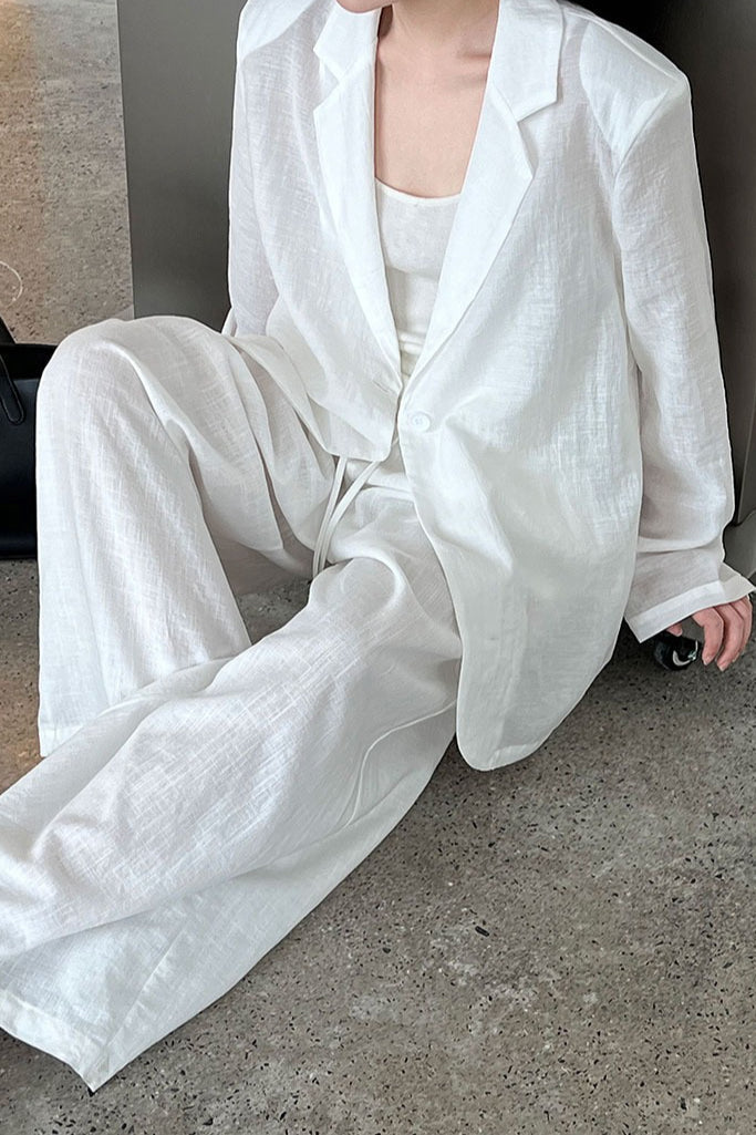 Lightweight Linen-Look Blazer 3