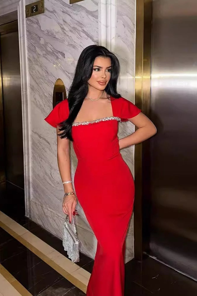 Rhinestone Bandage Formal Dress