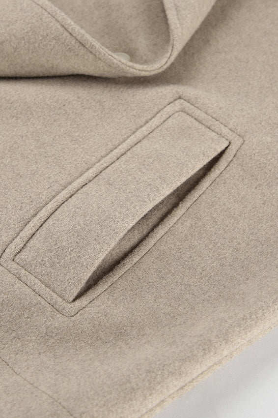 Khaki Wool Double Breasted Jacket 4