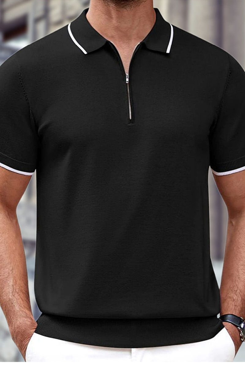 Uniqshe Men's Casual Zip Cardigan Sweater for Summer Wear