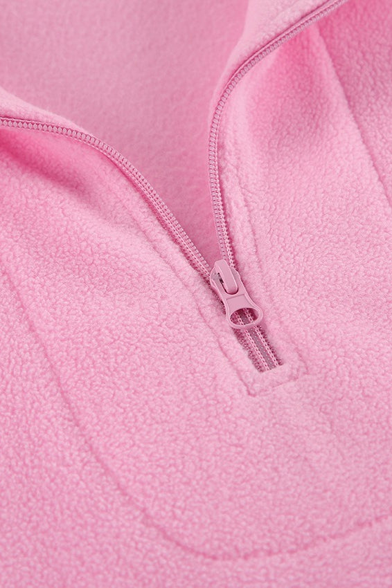 Sherpa Collared Pullover Hoodie - Fashionpara